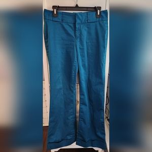 Banana Republic Teal Wide Leg Pants Size 4